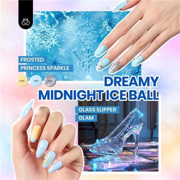 Gel Nail Polish Set, 44 PCS Red Brown Green Yellow Spring Summer Gel - Picture 3 of 14